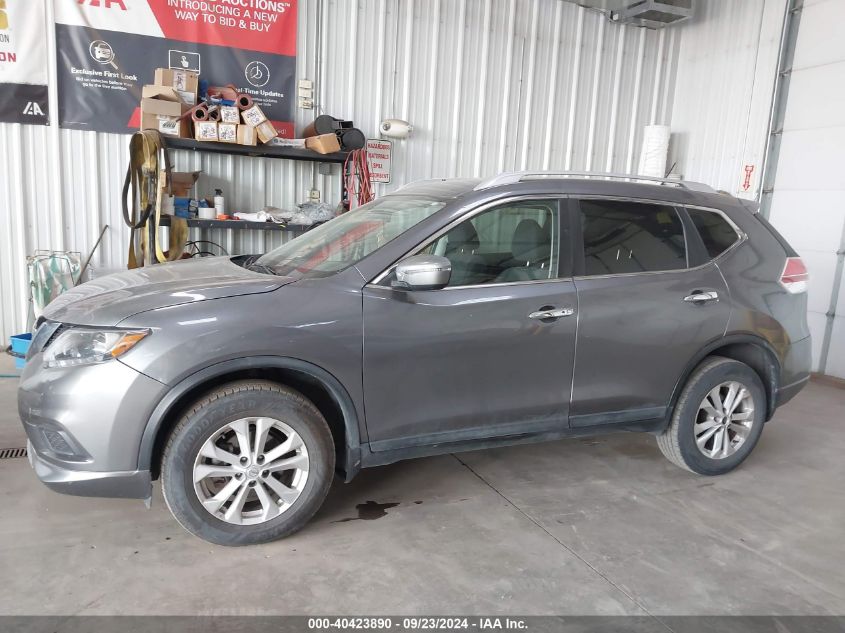 2016 Nissan Rogue Sv VIN: KNMAT2MV6GP732129 Lot: 40423890