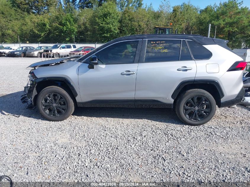 2022 Toyota Rav4 Hybrid Xse VIN: 4T3E6RFV7NU092609 Lot: 40423938