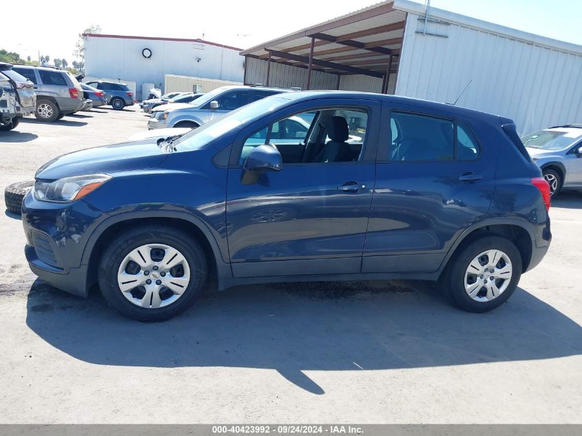 2018 Chevrolet Trax Ls VIN: 3GNCJKSBXJL286861 Lot: 40423992