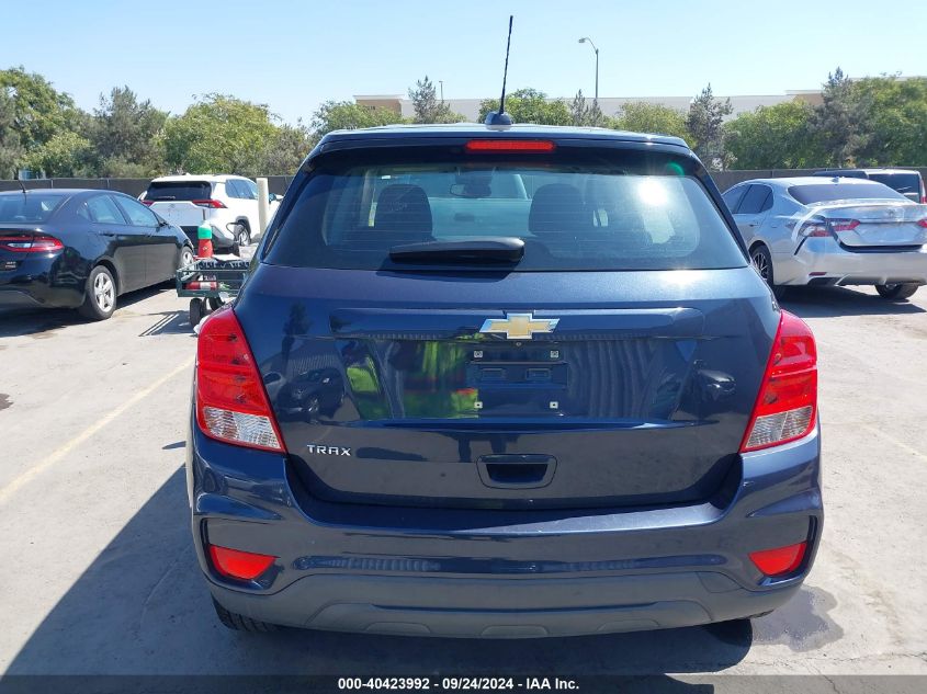 2018 Chevrolet Trax Ls VIN: 3GNCJKSBXJL286861 Lot: 40423992