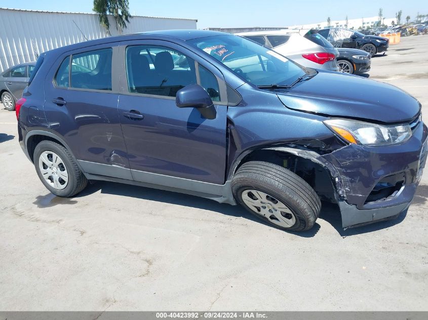 2018 Chevrolet Trax Ls VIN: 3GNCJKSBXJL286861 Lot: 40423992