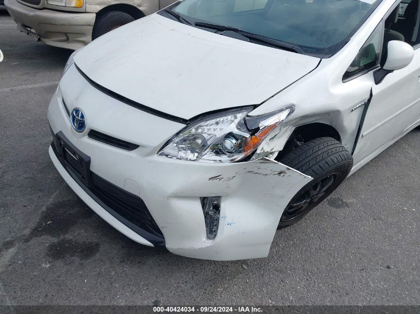 2013 Toyota Prius Two VIN: JTDKN3DU5D5601650 Lot: 40424034