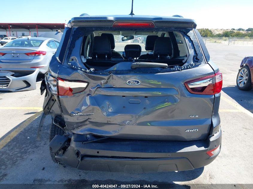 2020 Ford Ecosport Ses VIN: MAJ6S3JL8LC339418 Lot: 40424047