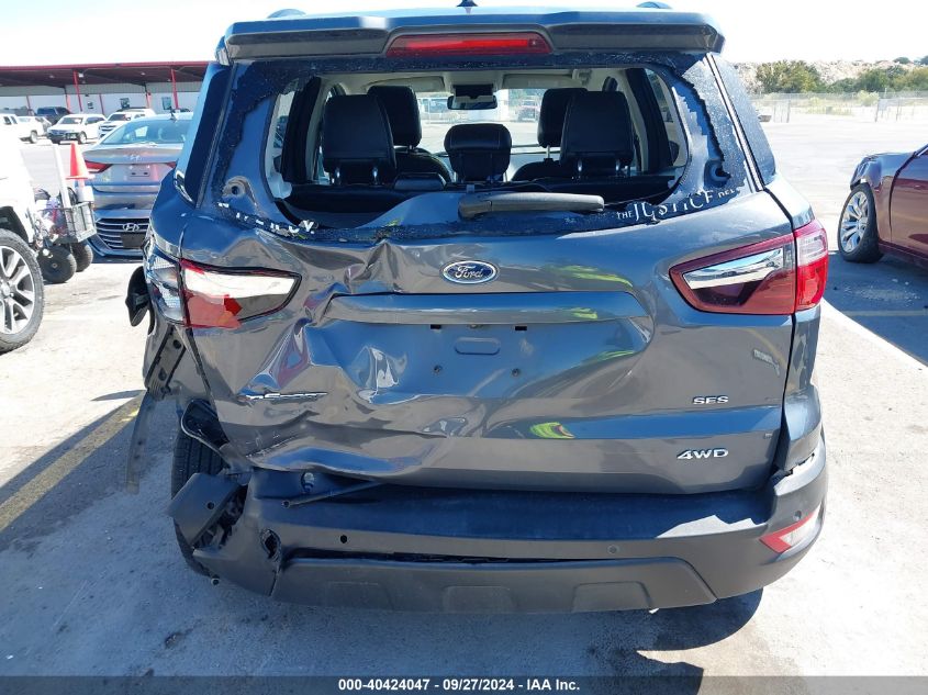 2020 Ford Ecosport Ses VIN: MAJ6S3JL8LC339418 Lot: 40424047