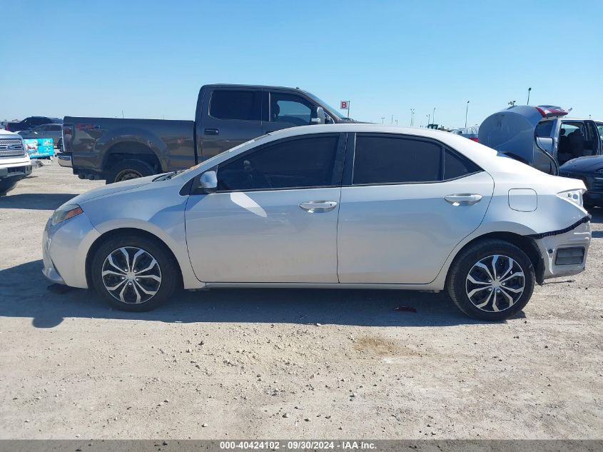 2014 Toyota Corolla Le VIN: 2T1BURHE6EC185847 Lot: 40424102