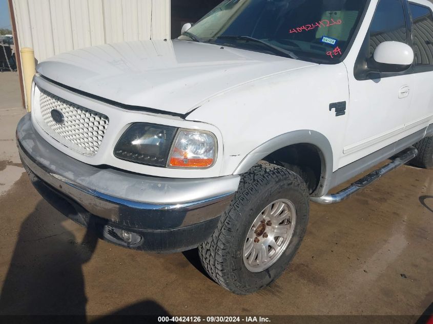 2001 Ford F-150 King Ranch Edition/Lariat/Xlt VIN: 1FTRW08L41KE17258 Lot: 40424126