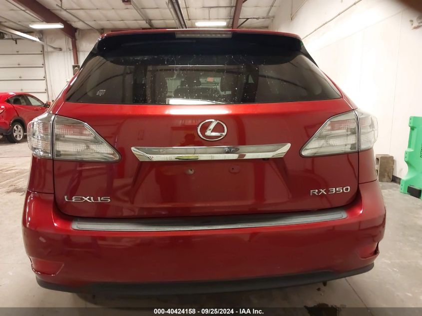 2010 Lexus Rx 350 VIN: JTJBK1BA5A2403019 Lot: 40424158