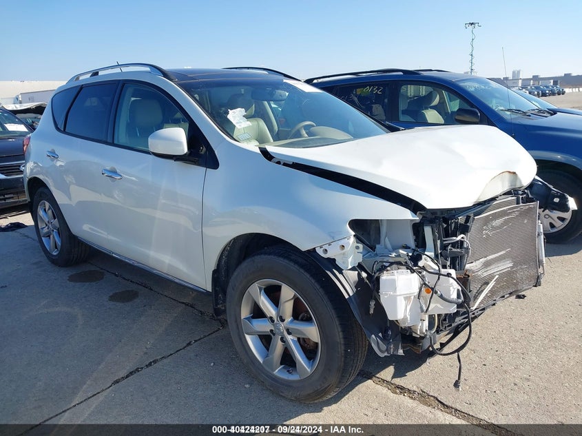 2010 NISSAN MURANO VIN: JN8AZ1MW5AW127604