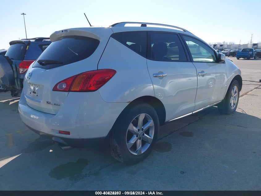 2010 NISSAN MURANO VIN: JN8AZ1MW5AW127604