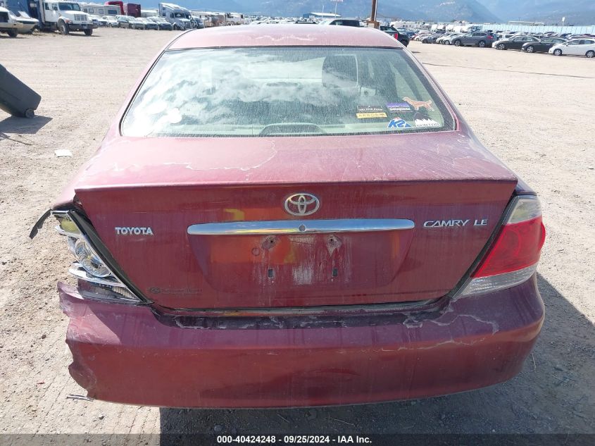 2005 Toyota Camry Le VIN: JTDBE32K553002391 Lot: 40424248