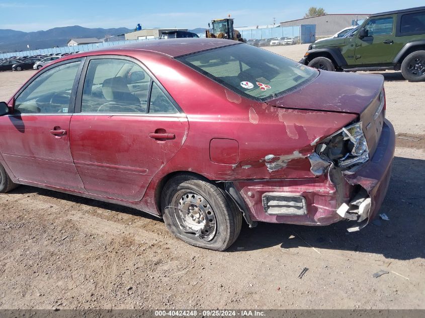 2005 Toyota Camry Le VIN: JTDBE32K553002391 Lot: 40424248