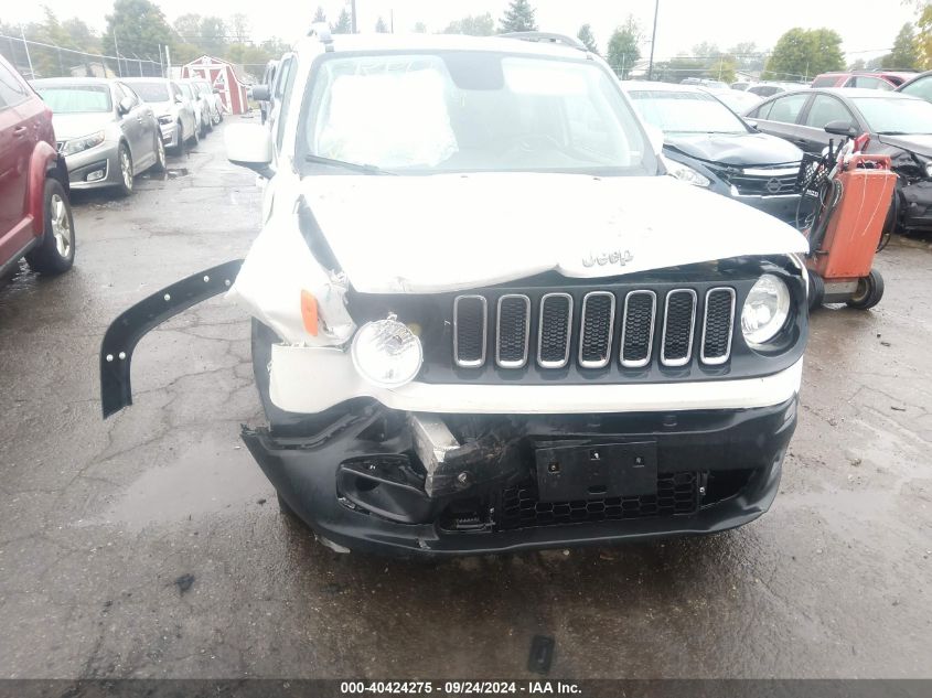 2018 Jeep Renegade Latitude Fwd VIN: ZACCJABB7JPH19417 Lot: 40424275