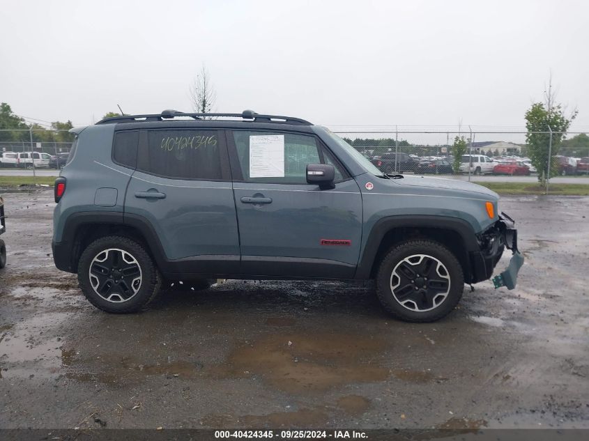 2016 Jeep Renegade Trailhawk VIN: ZACCJBCT3GPE18553 Lot: 40424345