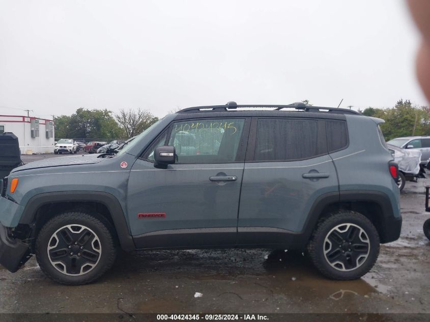 2016 Jeep Renegade Trailhawk VIN: ZACCJBCT3GPE18553 Lot: 40424345