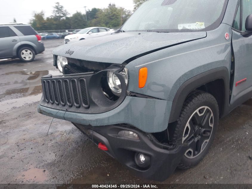 2016 Jeep Renegade Trailhawk VIN: ZACCJBCT3GPE18553 Lot: 40424345