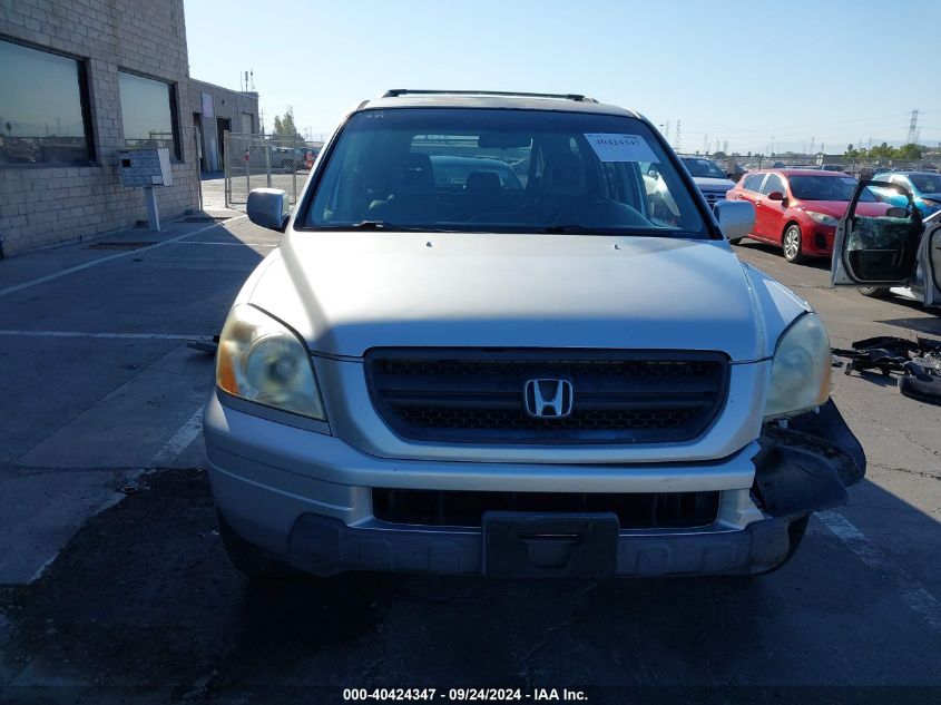 2005 Honda Pilot Exl VIN: 2HKYF18775H557488 Lot: 40424347