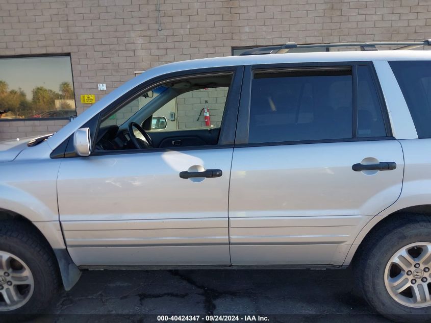 2005 Honda Pilot Exl VIN: 2HKYF18775H557488 Lot: 40424347