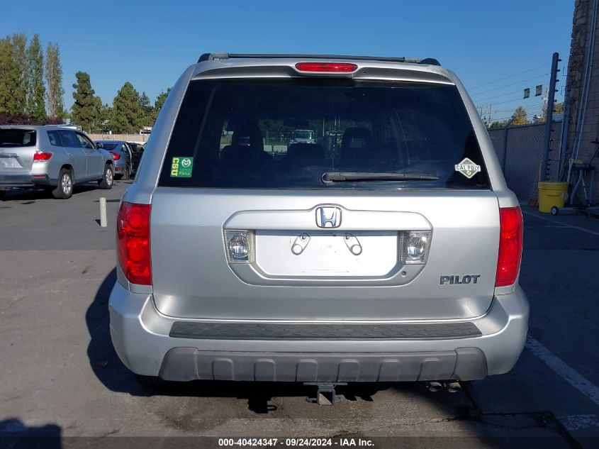 2005 Honda Pilot Exl VIN: 2HKYF18775H557488 Lot: 40424347