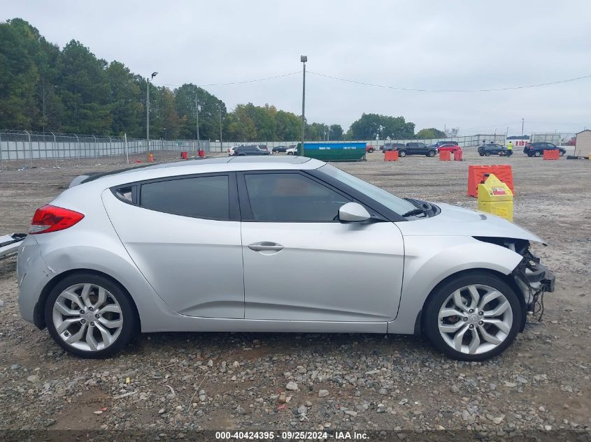 2012 Hyundai Veloster Base W/Gray VIN: KMHTC6AD6CU032260 Lot: 40424395