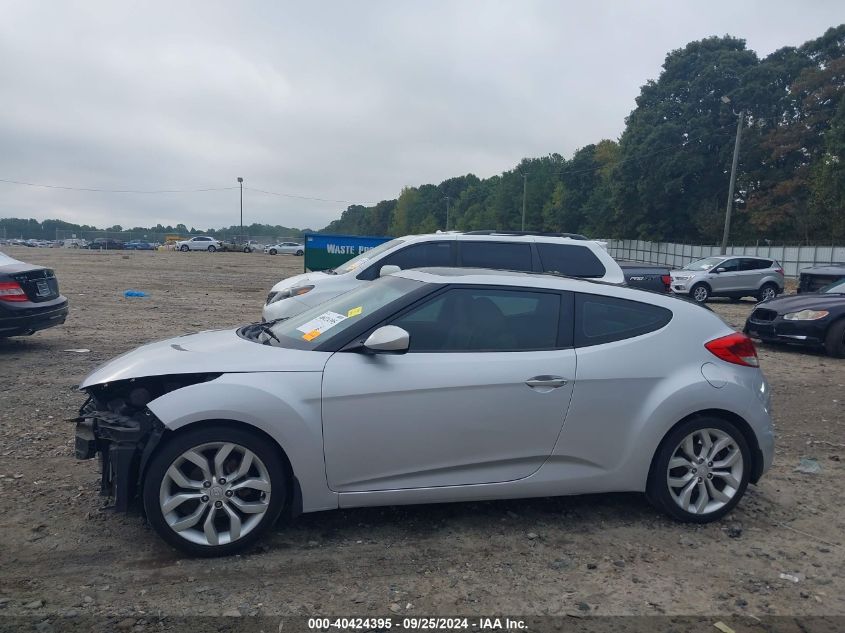 2012 Hyundai Veloster Base W/Gray VIN: KMHTC6AD6CU032260 Lot: 40424395