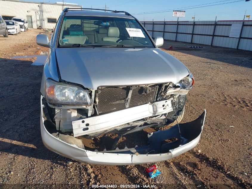 2006 Toyota Highlander Limited V6 VIN: JTEEP21A460149777 Lot: 40424403