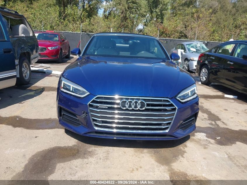 2018 Audi A5 2.0T Premium VIN: WAUYNGF50JN014174 Lot: 40424522