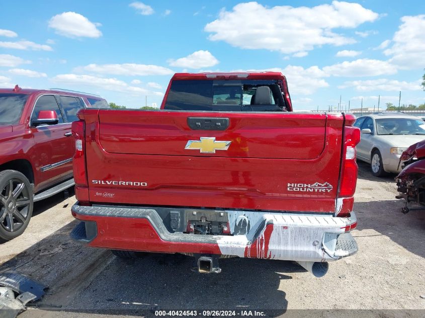 2022 Chevrolet Silverado 2500Hd 4Wd Standard Bed High Country VIN: 1GC4YREY9NF235837 Lot: 40424543