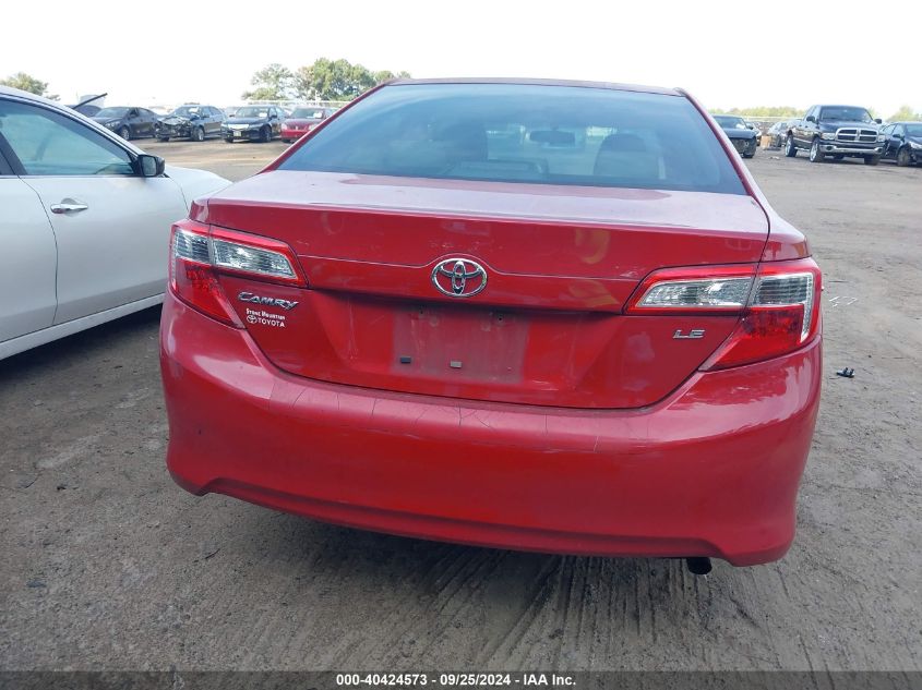 2012 Toyota Camry Le VIN: 4T1BF1FK6CU619278 Lot: 40424573