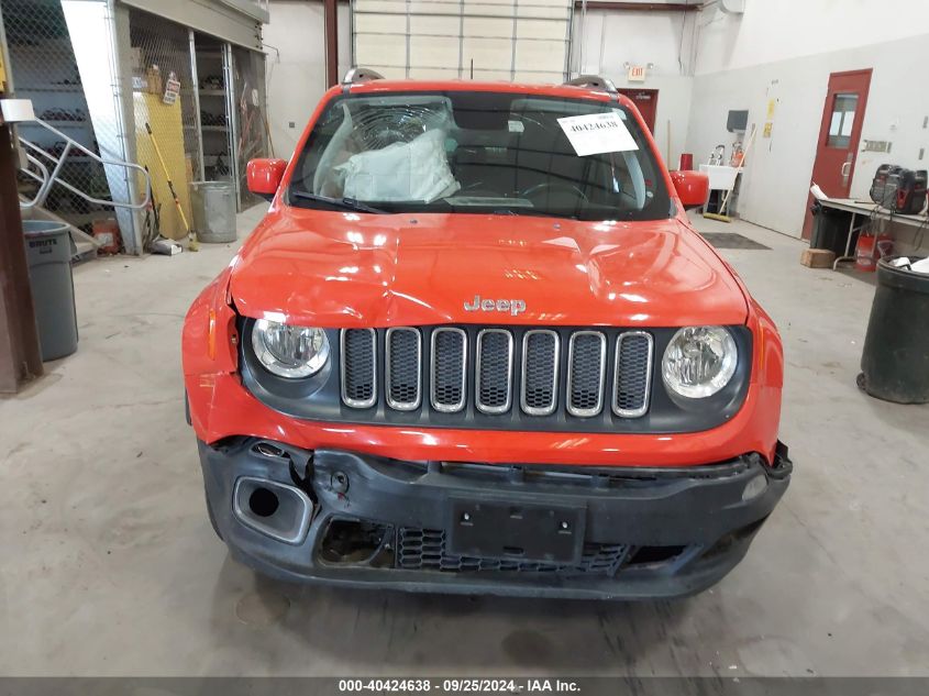 2018 Jeep Renegade Latitude 4X4 VIN: ZACCJBBB3JPH40156 Lot: 40424638