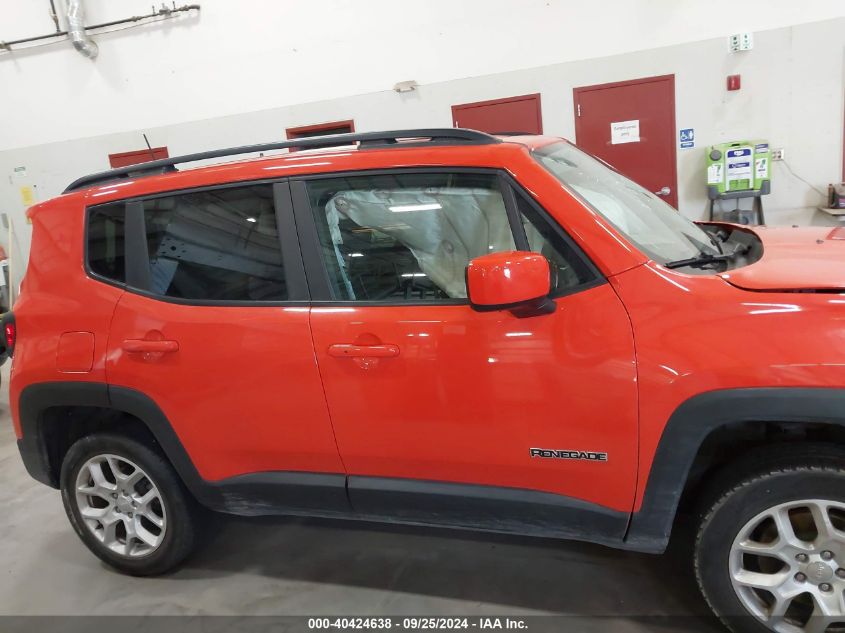 2018 Jeep Renegade Latitude 4X4 VIN: ZACCJBBB3JPH40156 Lot: 40424638