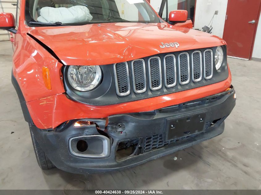 2018 Jeep Renegade Latitude 4X4 VIN: ZACCJBBB3JPH40156 Lot: 40424638