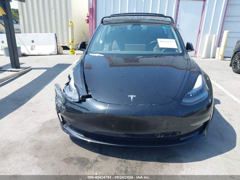 2023 Tesla Model 3 Long Range Dual Motor All-Wheel Drive VIN: 5YJ3E1EB4PF392569 Lot: 40424793