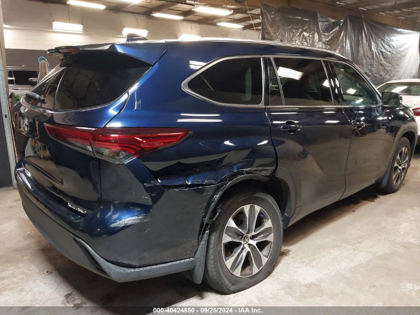 2020 Toyota Highlander Xle VIN: 5TDGZRBH8LS010711 Lot: 40424850