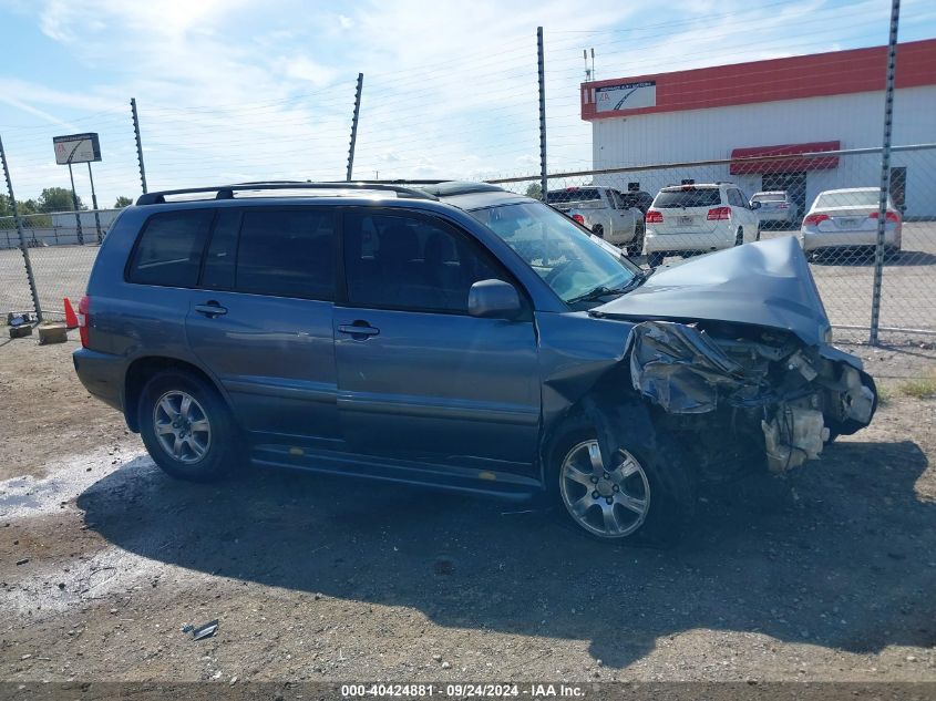 2005 Toyota Highlander V6 VIN: JTEGP21A950064005 Lot: 40424881