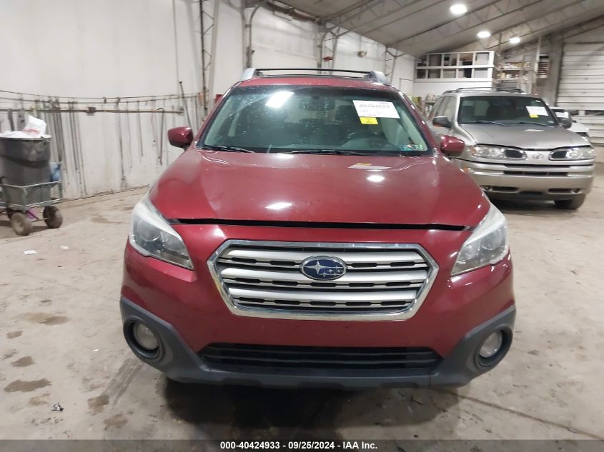 2015 Subaru Outback 2.5I Premium VIN: 4S4BSADC4F3343099 Lot: 40424933