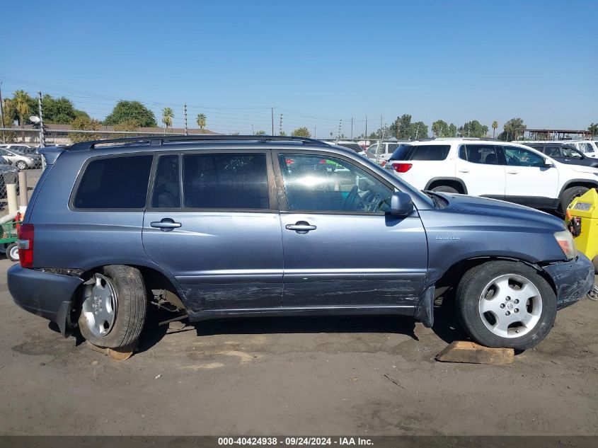 2004 Toyota Highlander Limited V6 VIN: JTEDP21A440003937 Lot: 40424938