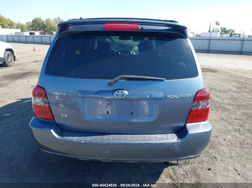 2004 Toyota Highlander Limited V6 VIN: JTEDP21A440003937 Lot: 40424938