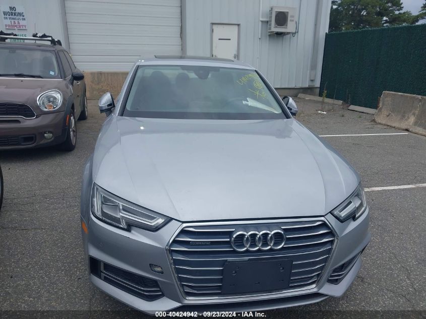 2018 Audi A4 VIN: WAUENAF40JA110529 Lot: 40424942