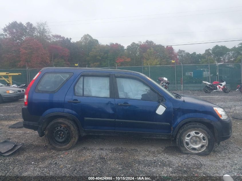 2005 Honda Cr-V Lx VIN: JHLRD78525C010249 Lot: 40424985