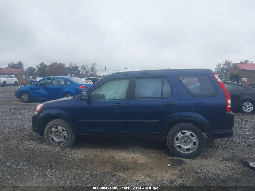 2005 Honda Cr-V Lx VIN: JHLRD78525C010249 Lot: 40424985