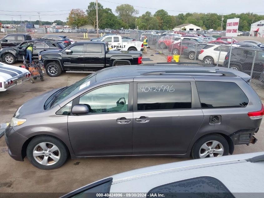 2012 Toyota Sienna Le V6 8 Passenger VIN: 5TDKK3DC1CS196122 Lot: 40424996