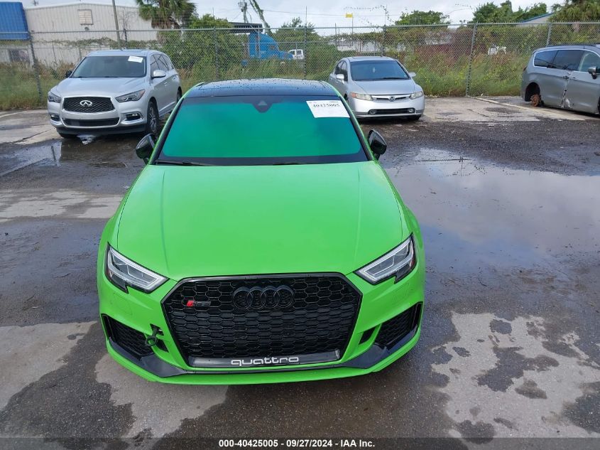 2020 Audi Rs 3 Tfsi Quattro S Tronic VIN: WUABWGFF9LA905902 Lot: 40425005