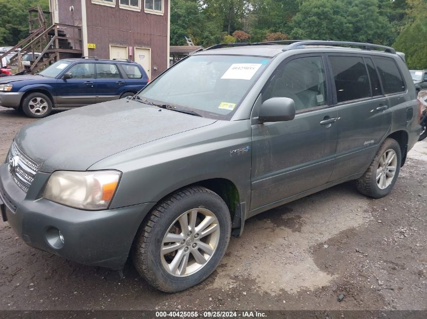 2007 Toyota Highlander Hybrid Limited V6 VIN: JTEEW21A870037813 Lot: 40425055