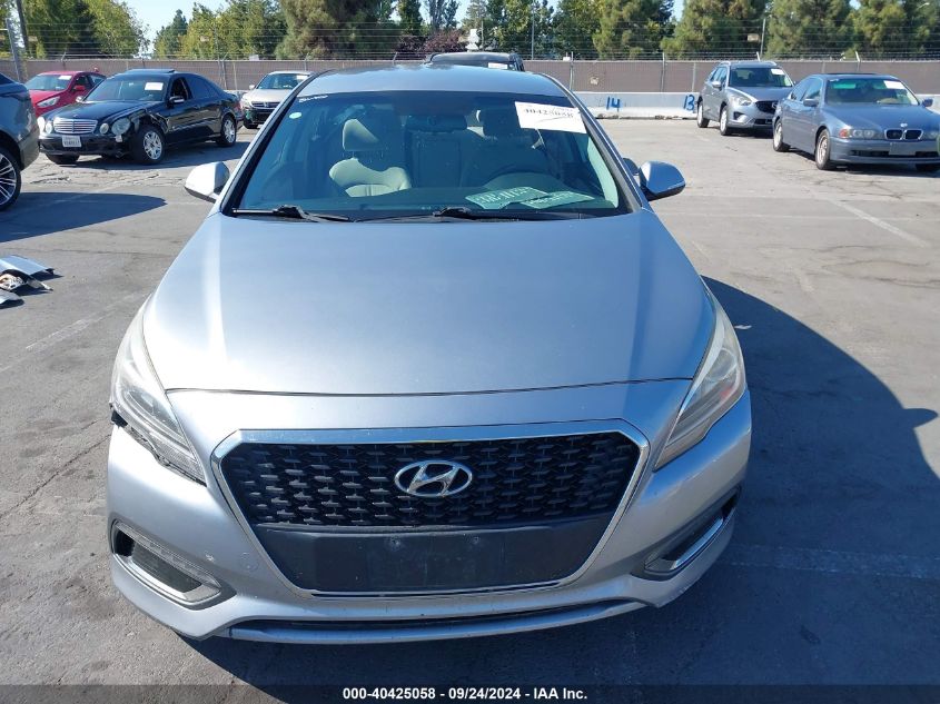 KMHE24L19GA030318 2016 Hyundai Sonata Hybrid Se