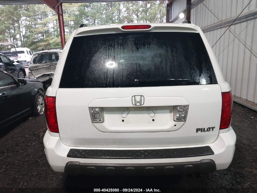 2HKYF18685H535765 2005 Honda Pilot Ex-L