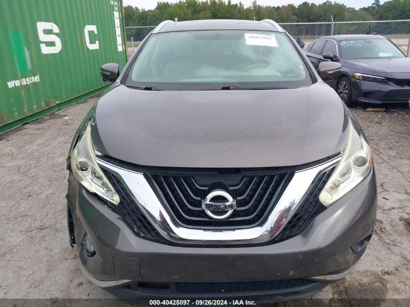 2015 Nissan Murano S/Sl/Sv/Platinum VIN: 5N1AZ2MG6FN269561 Lot: 40425097