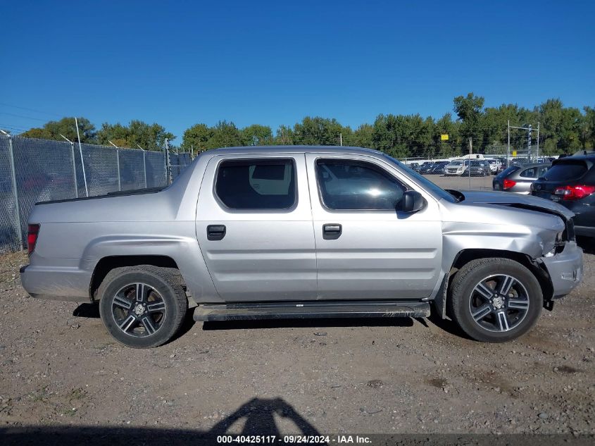 2014 Honda Ridgeline Sport VIN: 5FPYK1F70EB006856 Lot: 40425117