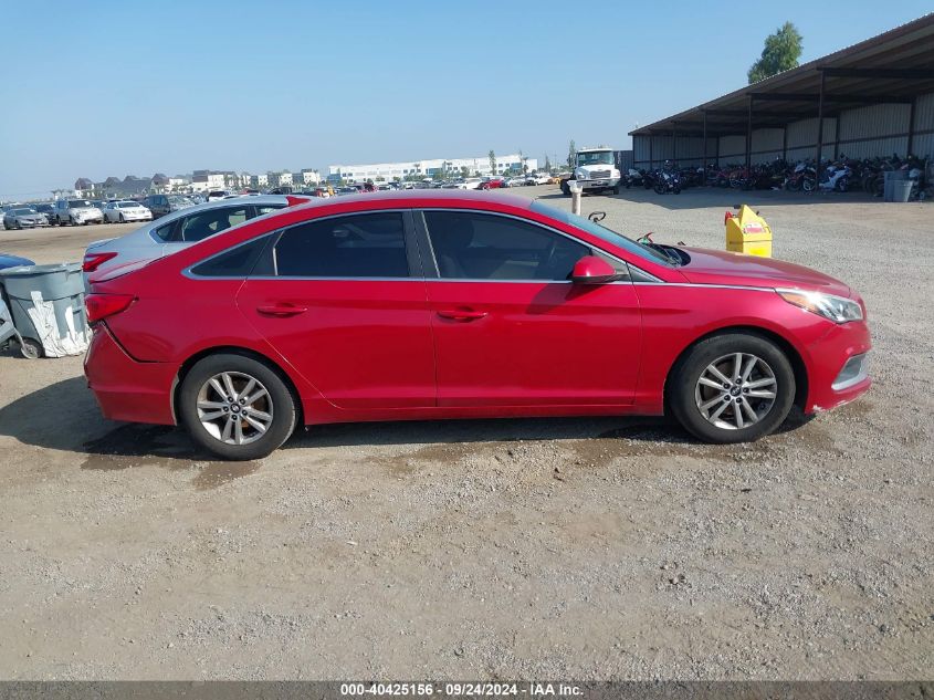 5NPE24AF5HH582542 2017 Hyundai Sonata Se