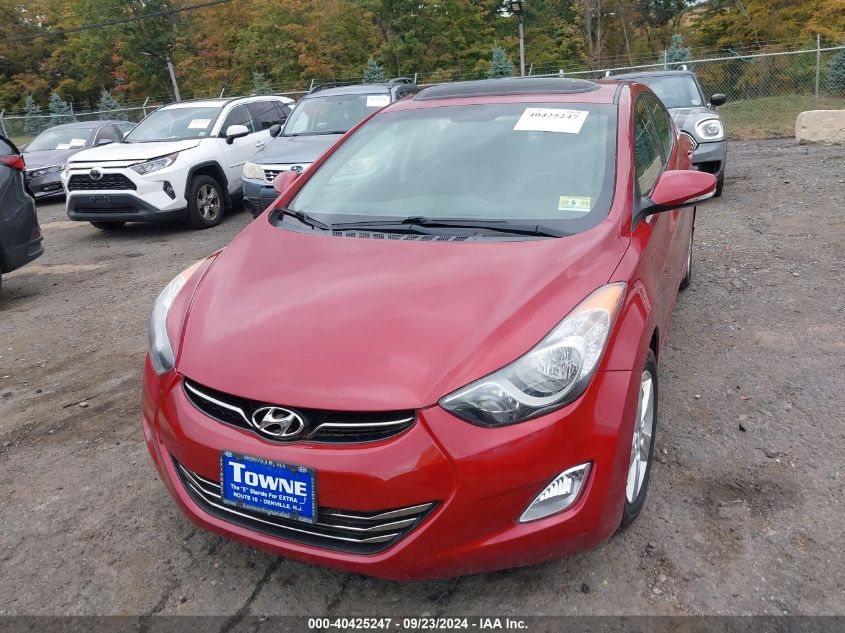 2013 Hyundai Elantra Limited VIN: KMHDH4AE6DU527577 Lot: 40425247