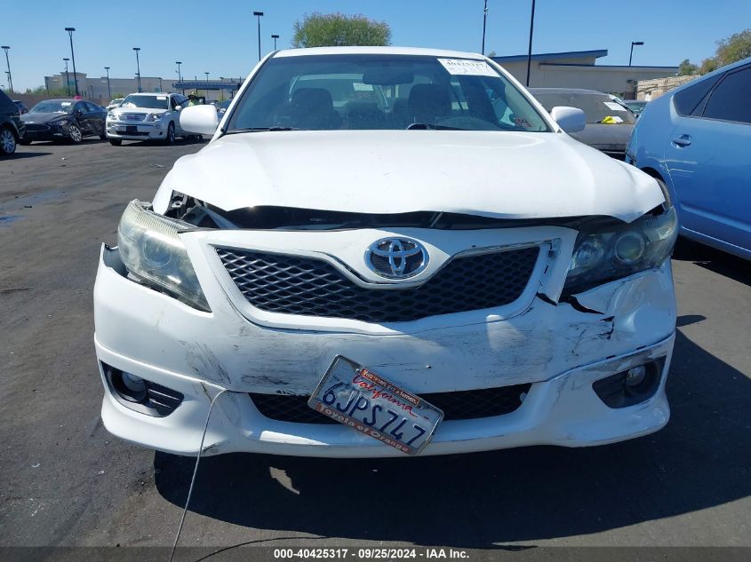 2010 Toyota Camry Se VIN: 4T1BF3EK0AU522118 Lot: 40425317